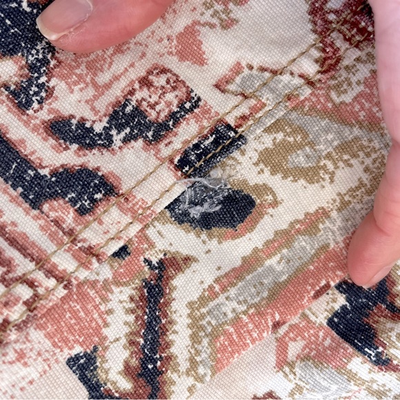 Anthropologie The Wanderer Utility Pants Tapestry Pattern Button Fly Size 27 - Picture 13 of 15